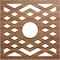Ekena Millwork Chevron Wood Fretwork Pierced Ceiling Medallion, Walnut, 36"OD x 9 3/8"ID x 1/4"T CMWP36X36X0250CHWA - alternate 1
